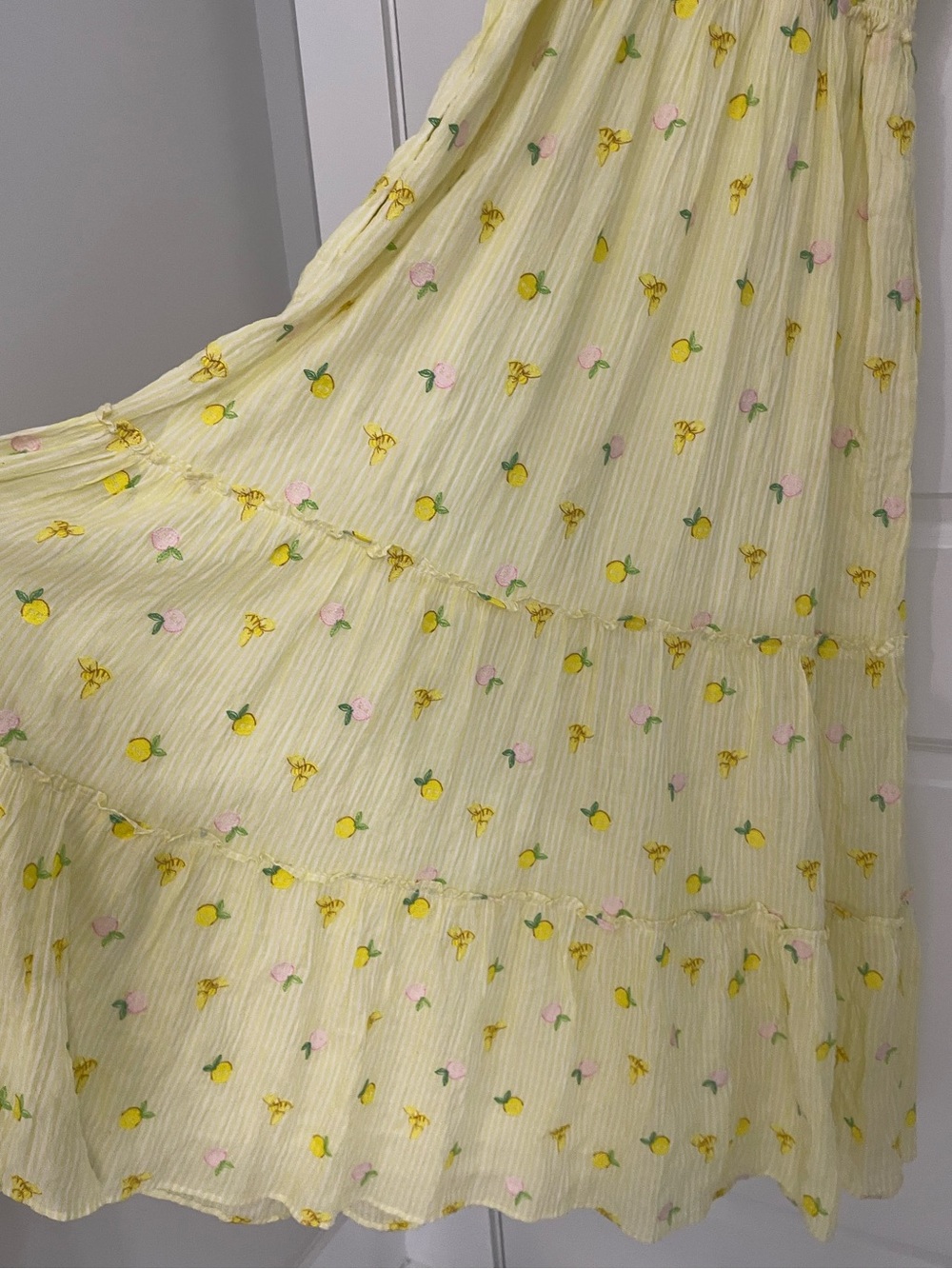 NEW Lilly Pulitzer Hadly Smocked Maxi Dress Size S Estelle Yellow Embroidered 18 - Picture 11 of 15